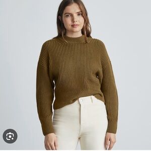 Everlane The Texture Cotton Crew Sweater